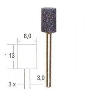 Proxxon slibestift cylinder ædelkorund. 3 stk.Proxxon nr. 28781