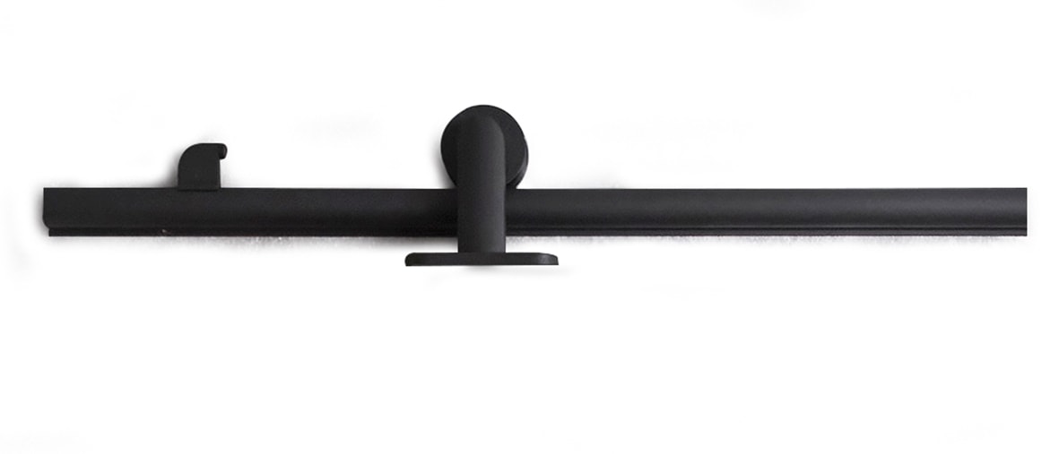 Habo Compact skydedørsbeslag sølv til top