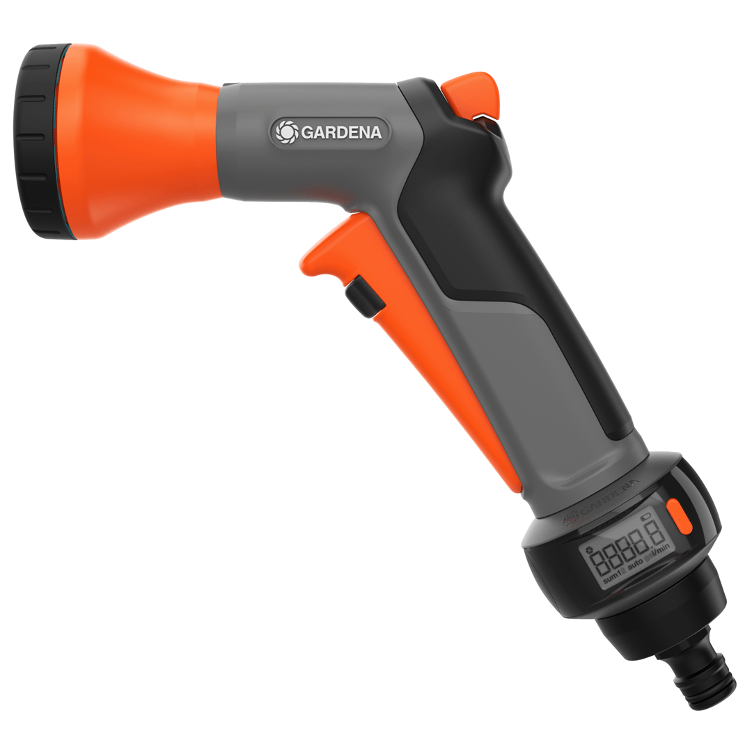 Gardena sprøjtepistol med vandmængdetæller