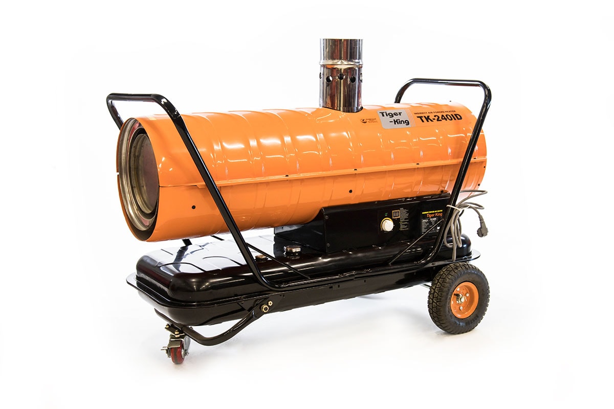 Tiger King Varmekanon diesel med skorsten TK-240ID