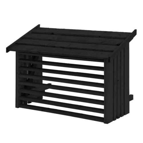 Plus varmepumpeskjul 2-lags grundmalet hvid 116 x 56 x 78 cm