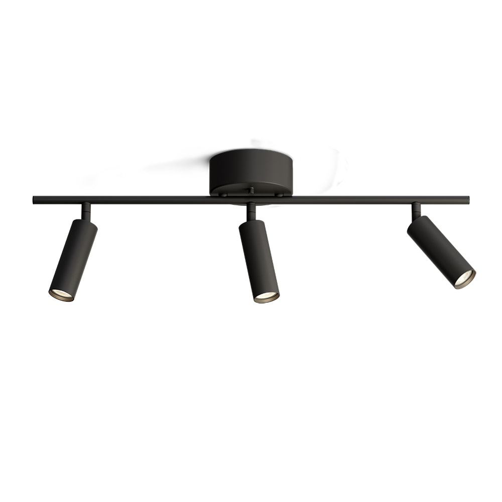 Herstal Pipeline 3 spotskinne matsort GU10/MR12 dæmpbar L66,5 cm