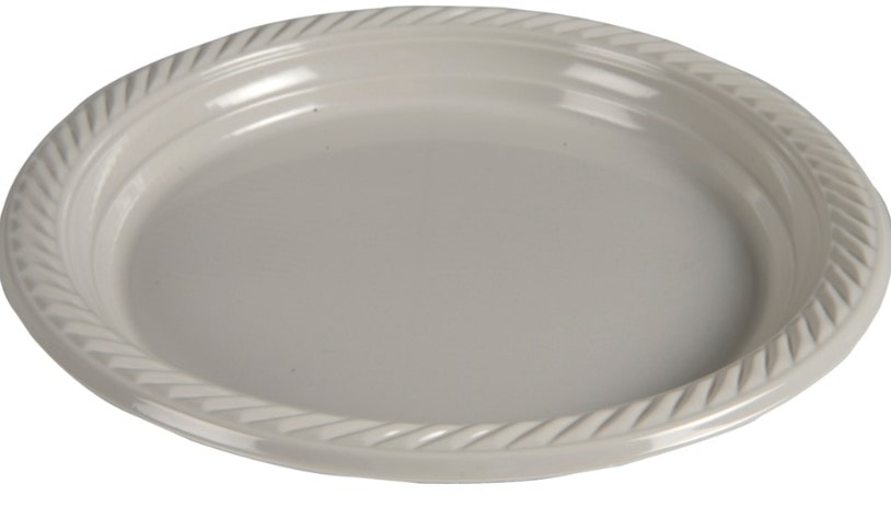 Abena Gastro flergangstallerken Ø23 cm lysegrå PP 25 stk.