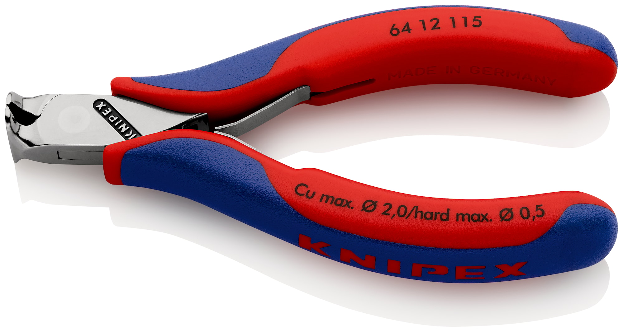 Knipex elektronik-forbidetang med flerkomponent greb 115 mm