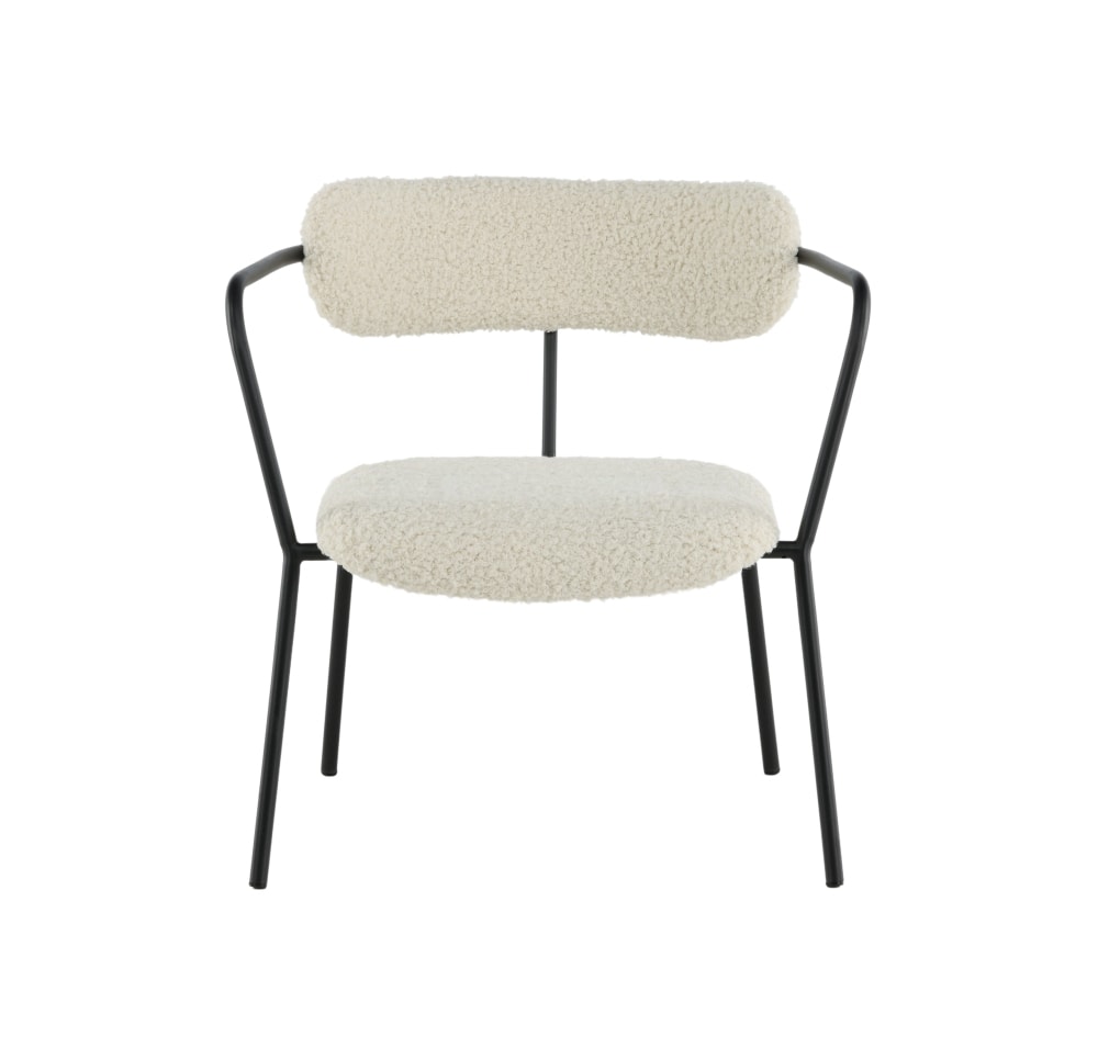 Venture Design Duffy lænestol i sort/grå corduroy