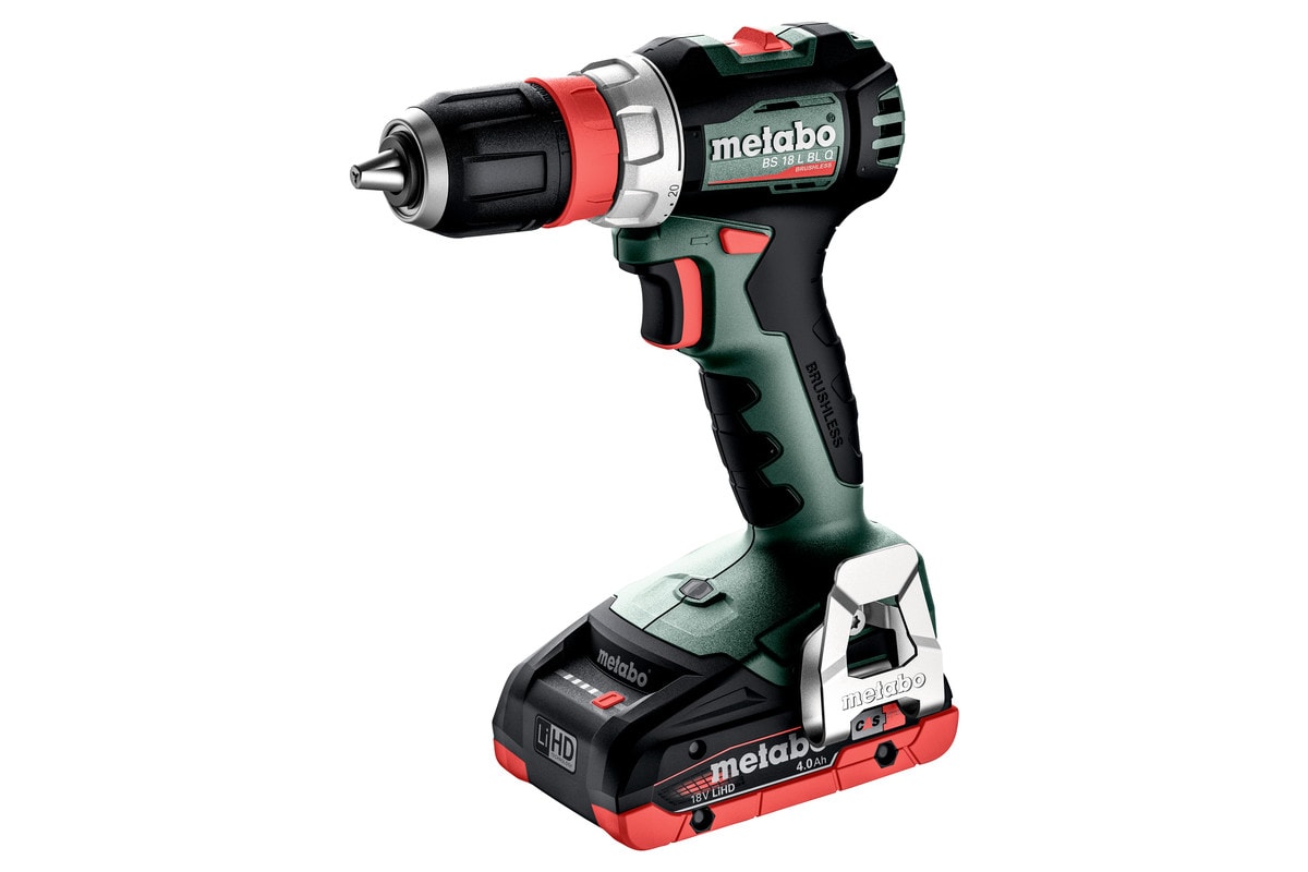Metabo skruetrækker BS 18 L BL Q med 2x4Ah batterier og lader