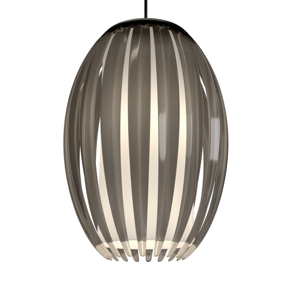 Herstal Tentacle M pendel i sort/røgfarvet E27 Ø21 cm