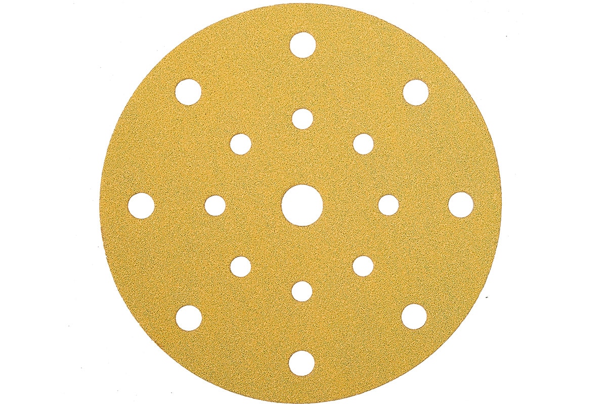 Mirka Gold sliberondel med grip 150 mm 15 hul korn 80 10 stk.