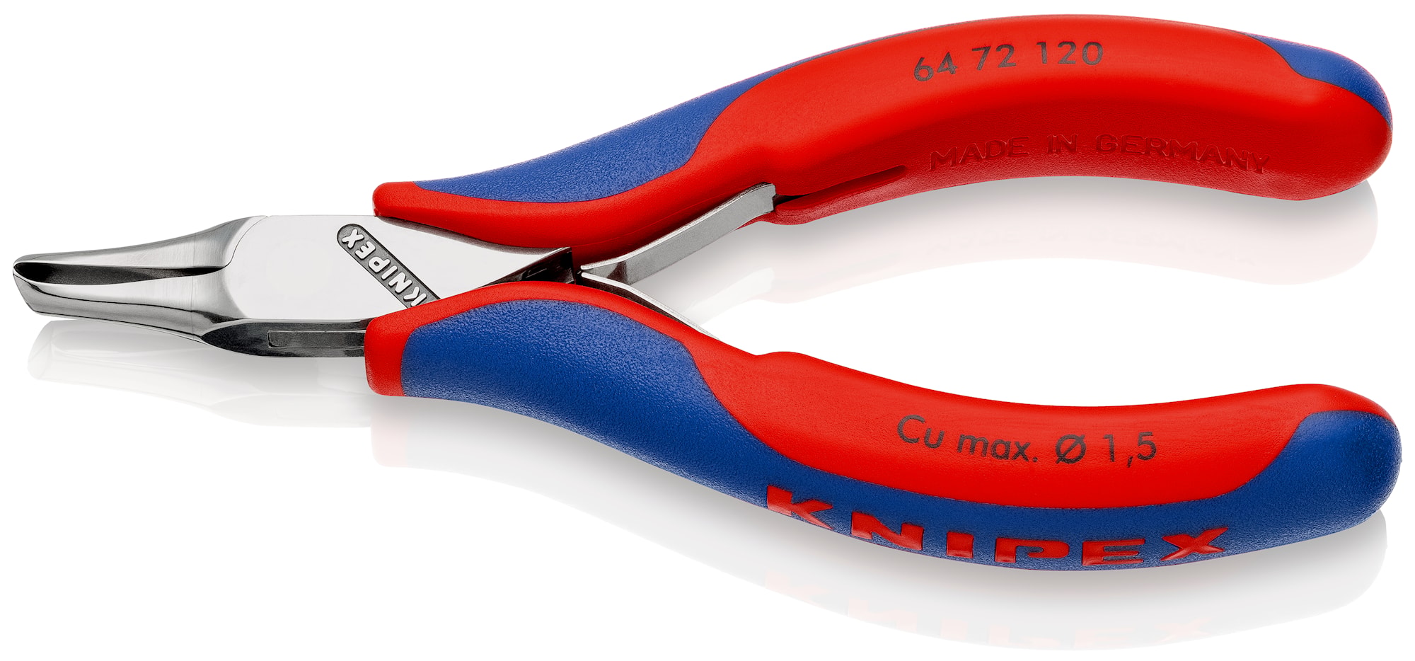 Knipex elektronik-forbidetang vinklet 35 grader med flerkomponent greb 120 mm