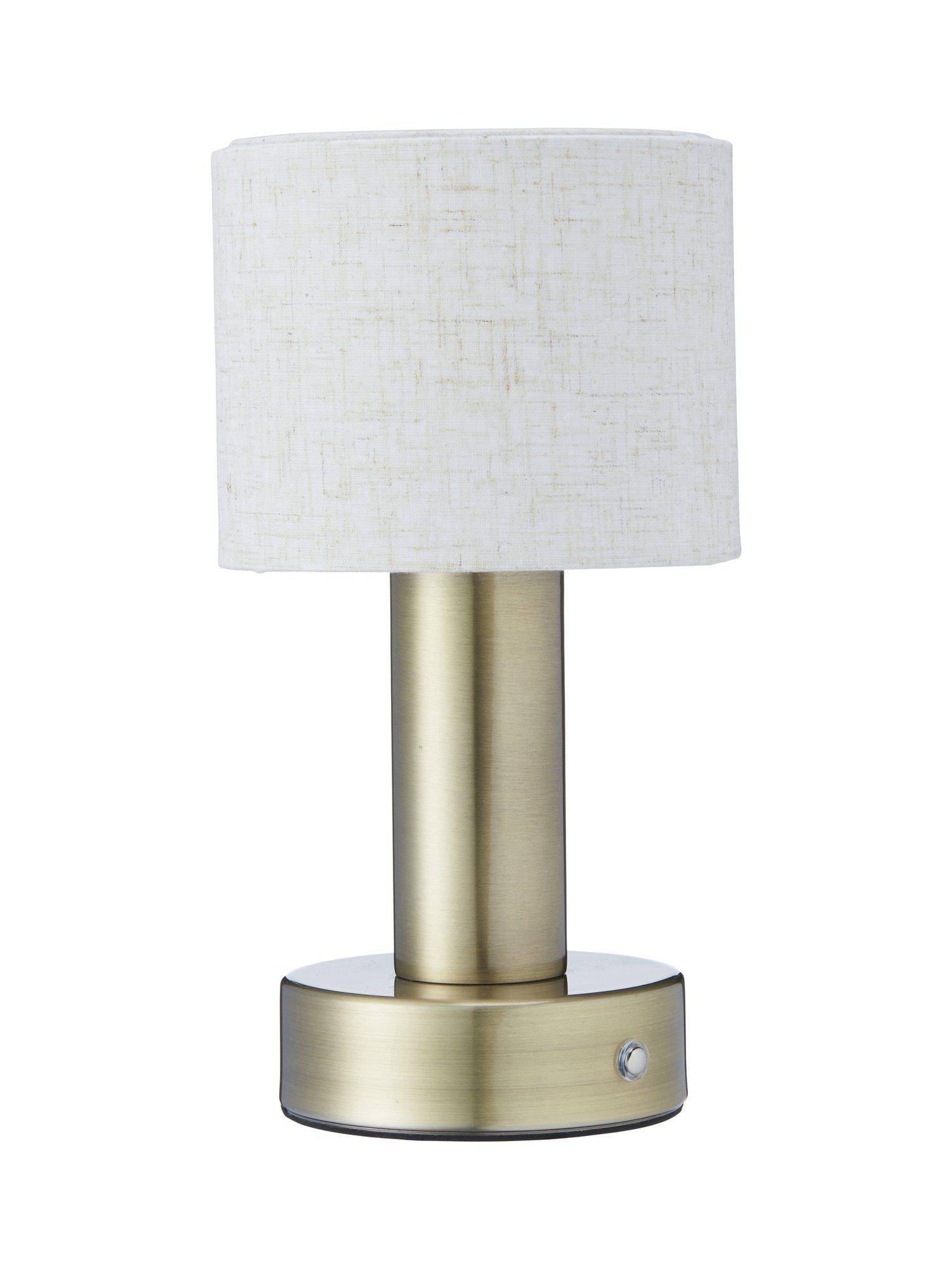 PR Home Tiara geopladelig bordlampe i sort/hør