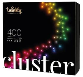 Twinkly Cluster 400L RGB lyskæde BT/WIFI IP44 6 meter