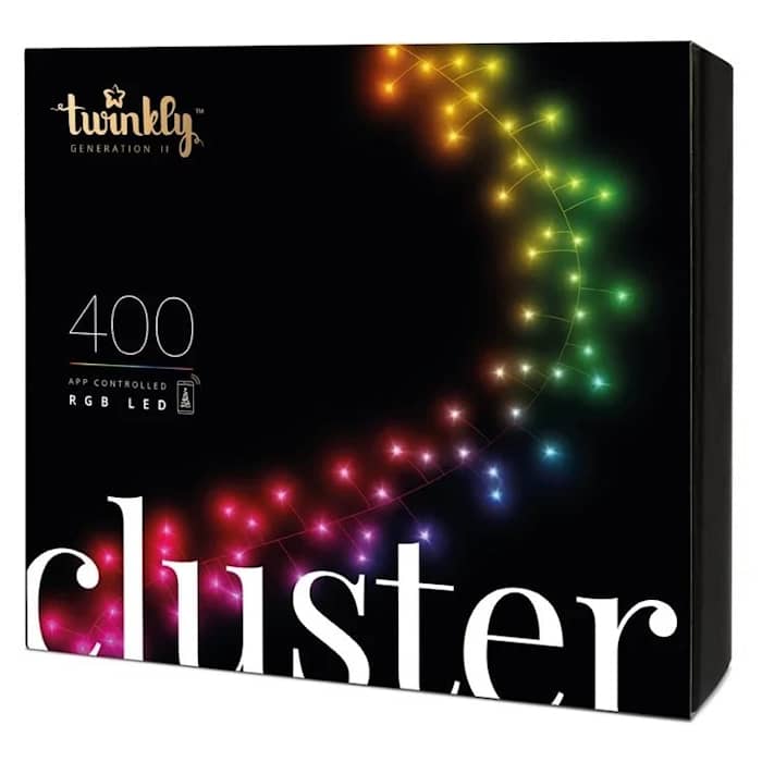 Twinkly Cluster 400L RGB lyskæde BT/WIFI IP44 6 meter