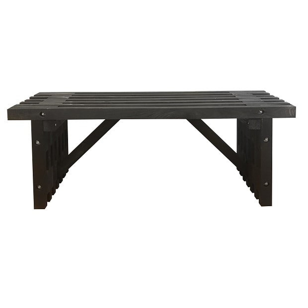 Gardenlife trallebænk i sort 120 cm