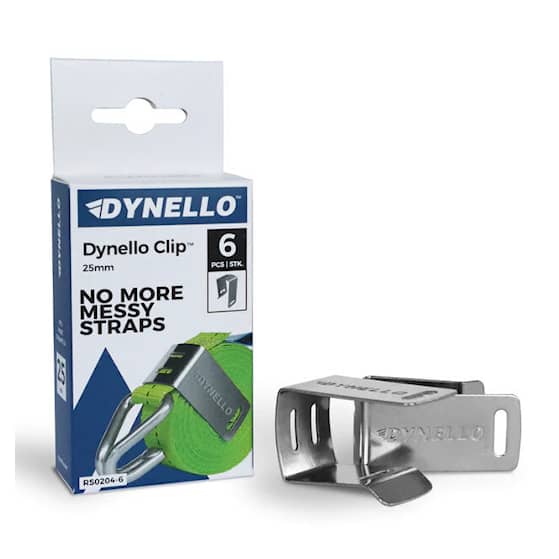 Dynello clips 25 mm 6 stk.