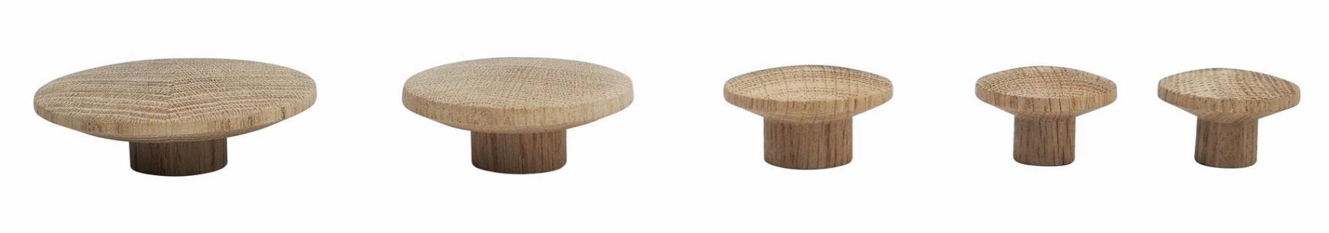 Home It® wooden knobs Ø 45/Ø 55/Ø 75/Ø 90 mm black oak