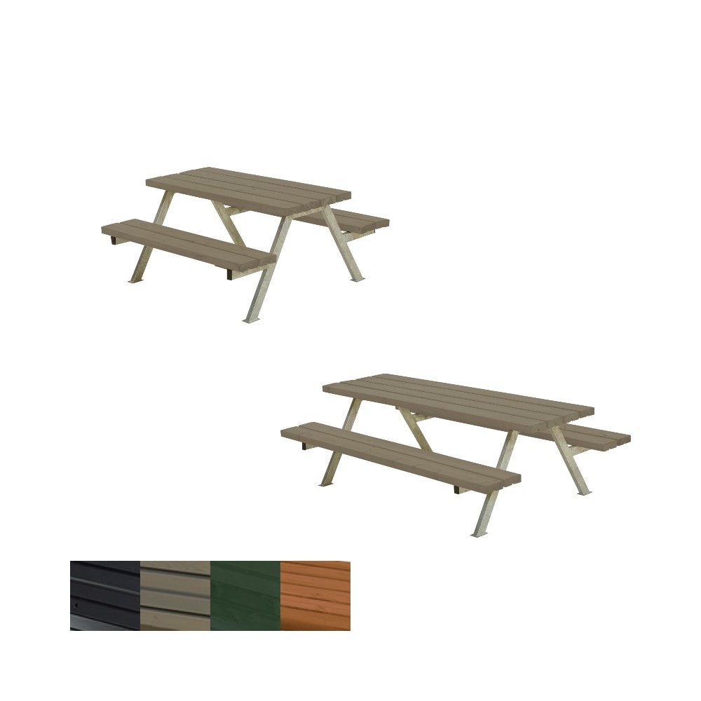 Plus Alpha Junior bord/bænkesæt i grundmalet fyr