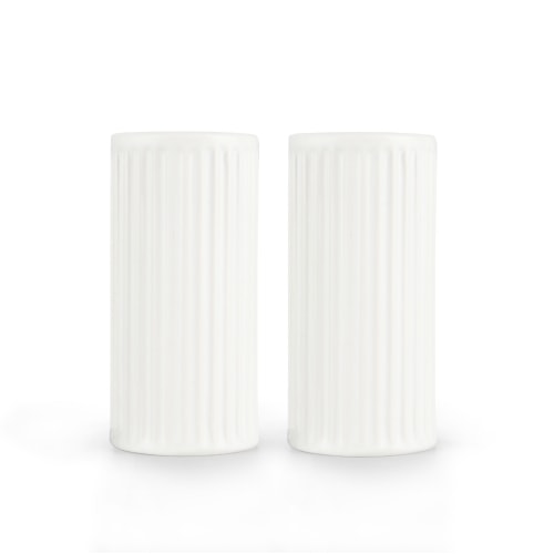 Aida Groovy salt og pebersæt i hvid i gaveæske