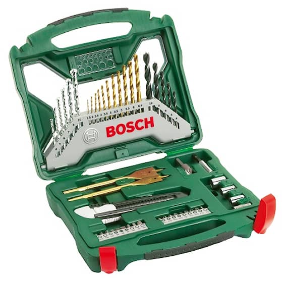 Bosch bor/bitssæt x-line 50 dele i kuffert