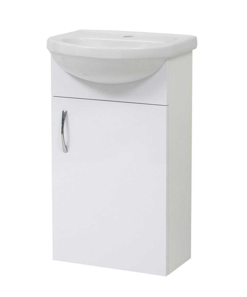 Nortiq Milano vaskeskab i højglans med 1 låge og vask