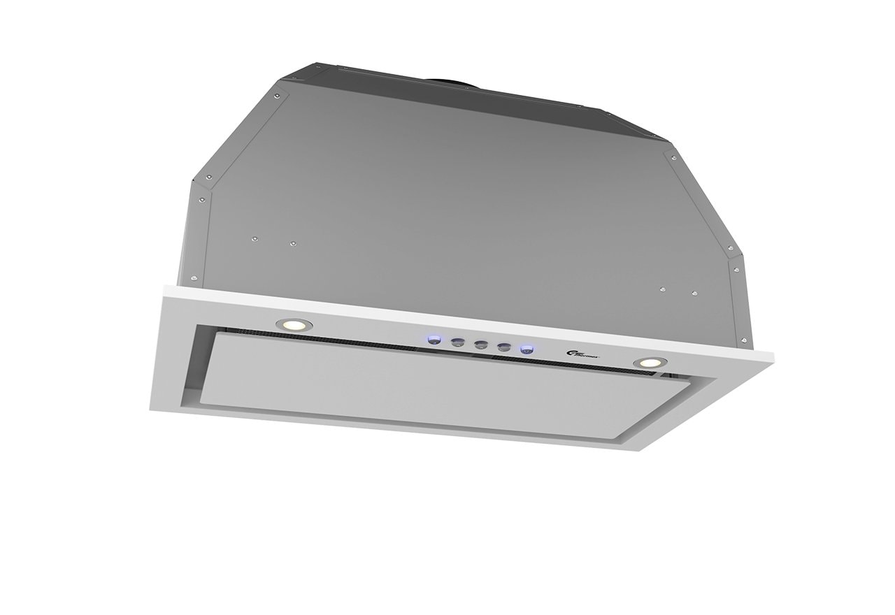 Thermex TFM 480 indbygget emhætte i sort glas med motor 72 cm