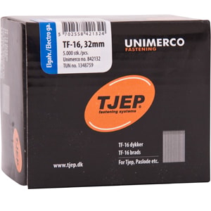 Tjep TF16 45 mm dykker elgalvaniseret 2.500 stk.