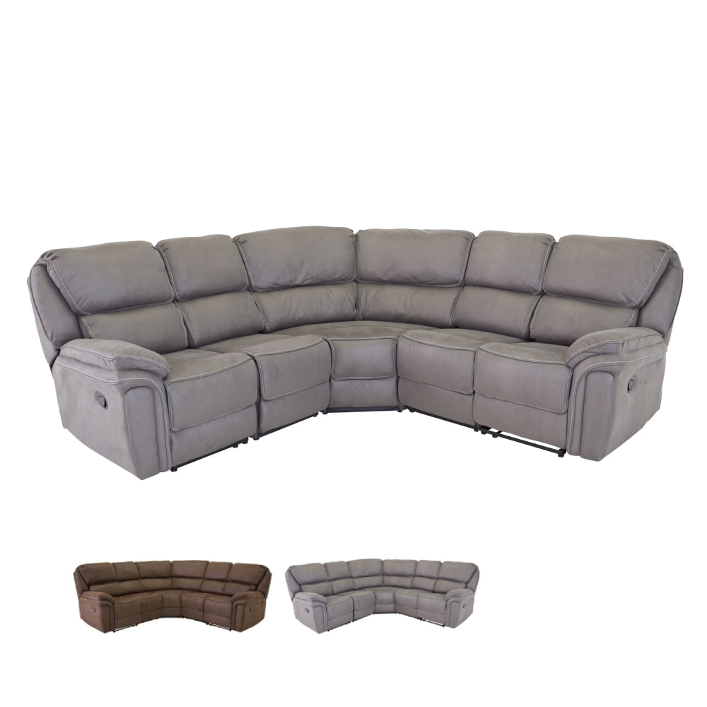 Venture Design Saranda Recliner hjørnesofa i brun