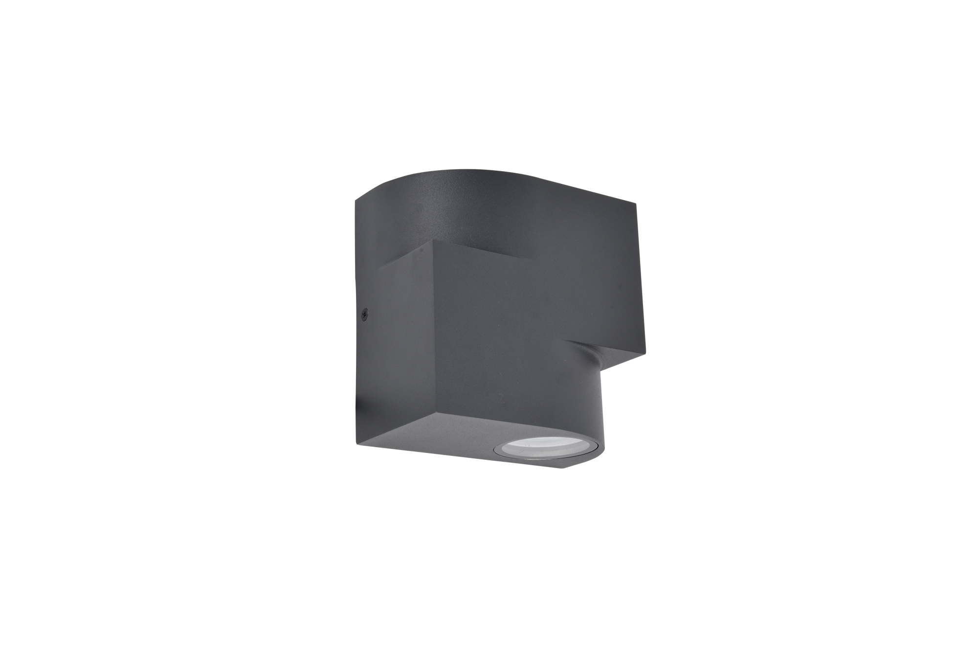 Lutec Marbo væglampe up/down i mørkegrå/klar 2 x GU10 IP44