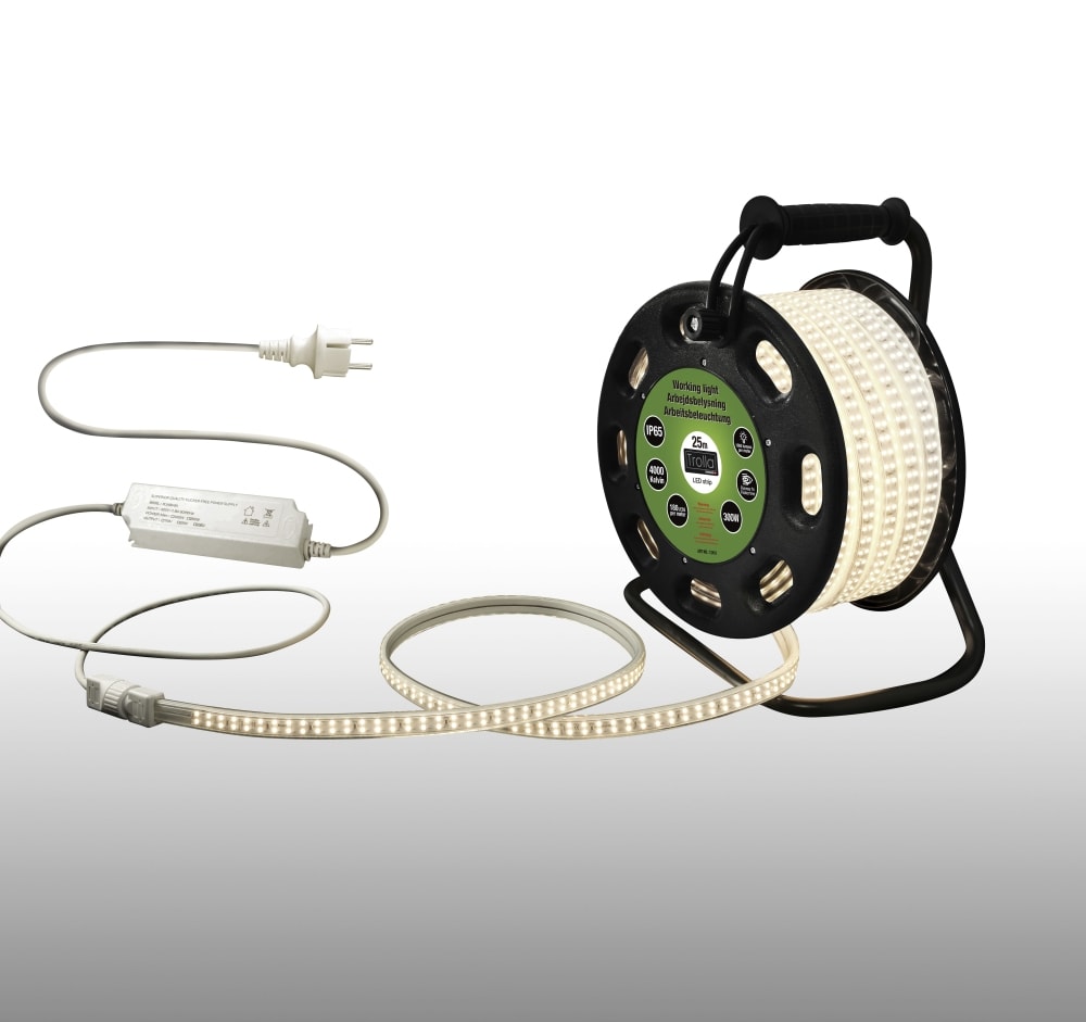 Trolla LED arbejdslys/LED strip på tromle 25M - Arbejdsbelysning, Belysning