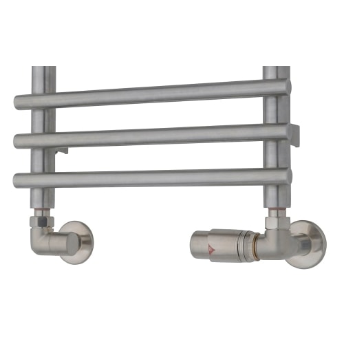 TVS returventilsæt vinkel i børstet, retur højre