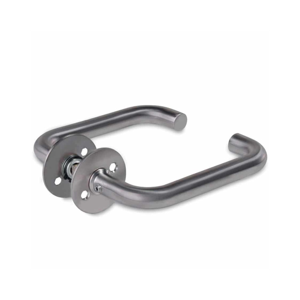 Jasa dørgreb U-form i børstet stål Ø19 mm