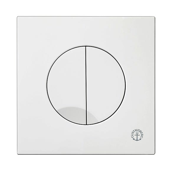 Gustavsberg Triomont XS trykplade, hvid - 16 x 16cm