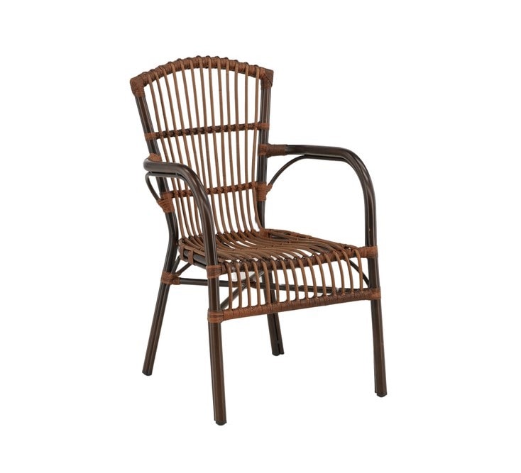 Venture Design Galera havestol i brun PE flet