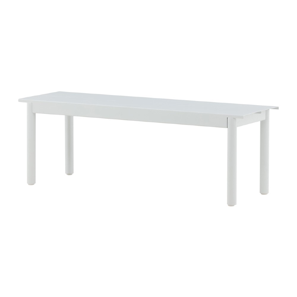 Venture Design Modena bænk i hvid alu 130 cm