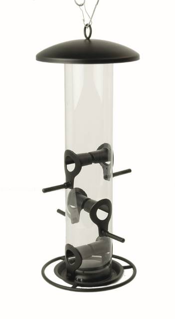 Care Bird foderautomat sort til frø 14 x 36 cm