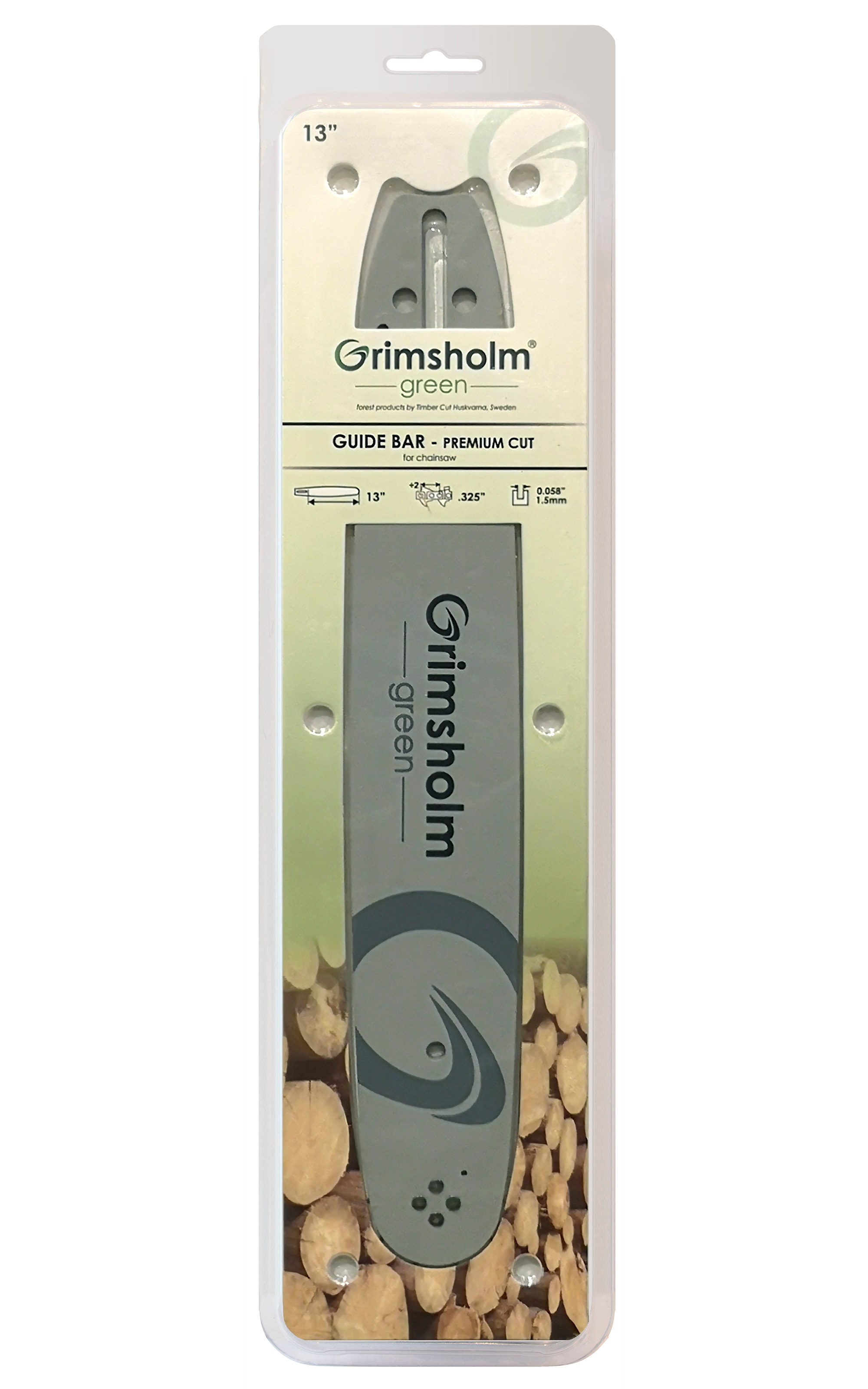 Grimsholm 13" .325" 1.5mm Premium Cut Motorsavsklinge