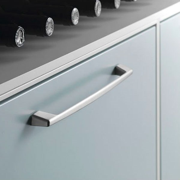 Beslag Design greb Car. Rustfri-look. 181 mm