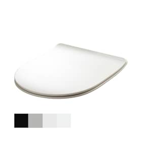 Lavabo FLO / File Slim toiletsæde i mat hvid med soft close og easy-off