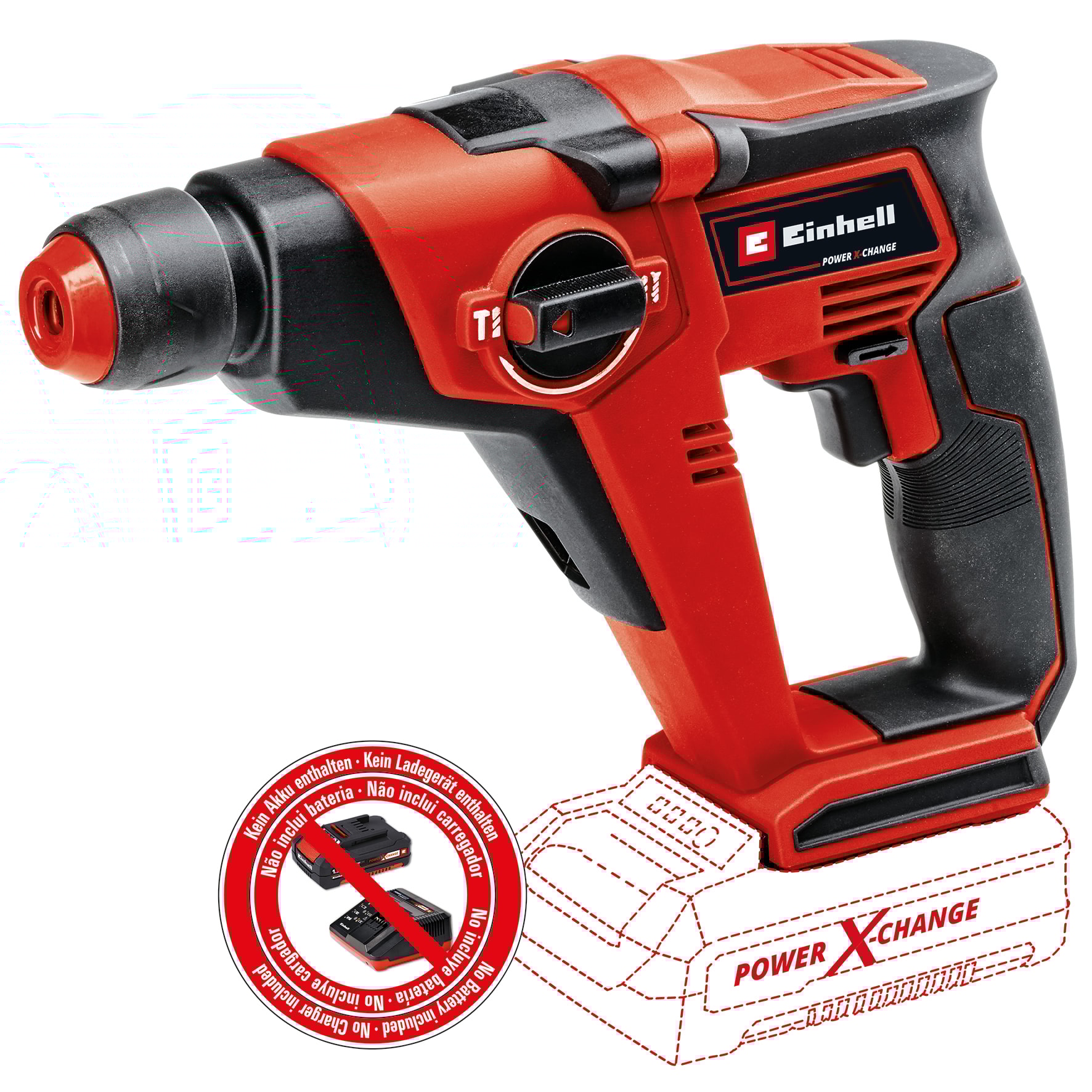 Einhell TE-HD 18/12 borehammer 1,3J 18V uden batteri og lader