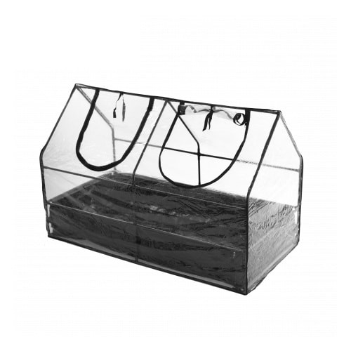Hortus mini drivhus i plast med bund 130 x 65 x 85 cm