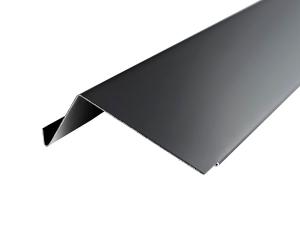 Løskant i alu. 25 x 60 mm til indmuring. SORTJual nr. 15