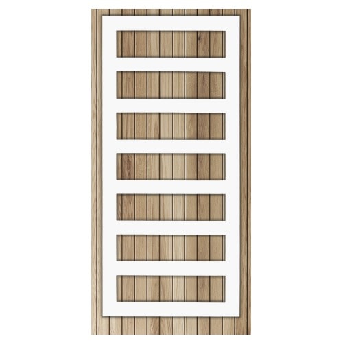 Kriss Sigma håndklædetørrer i hvid 1320 x 600 mm Centermål 50 mm