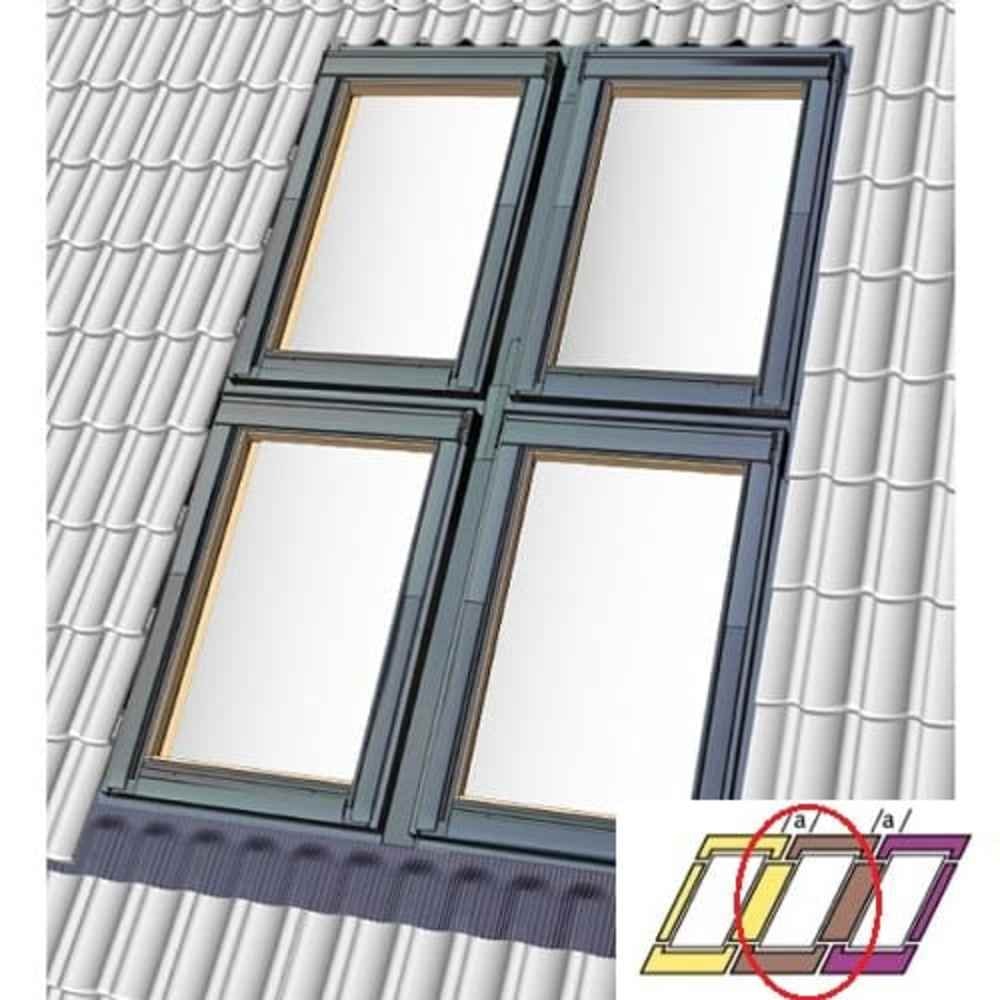 Velux Kombiinddækning EKW 0002E (Midt) Prof. tagmateriale SK08 114x140 cm