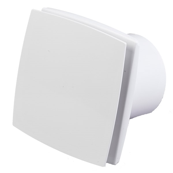 DUKA Ventilator EL 700 TH Quiet med fugt- og tidsstyring i hvid