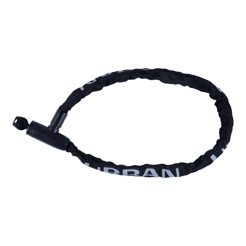 Urban kædelås sort med nøgler 6 x 900 mm