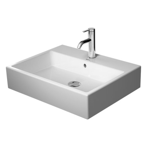 Duravit Vero Air vask med hanehul og overløb 60 x 47 cm
