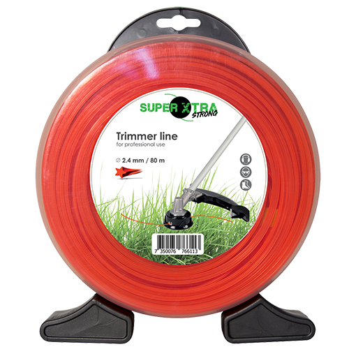 Trimmertråd 2,4 mm/stjerne/80 m