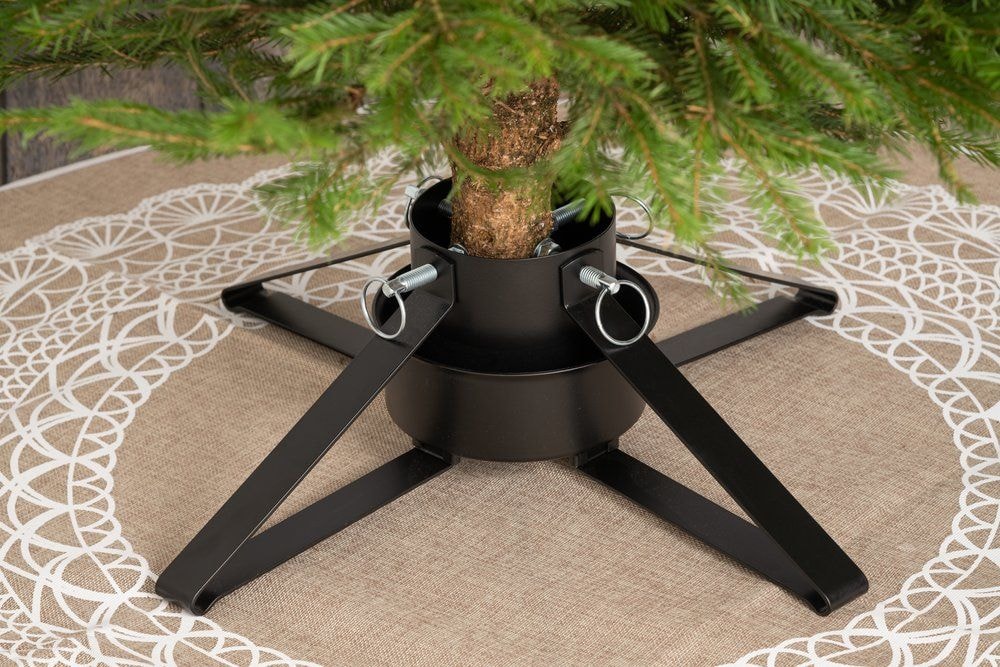 Winteria Nordic juletræsfod i sort med vandbeholder