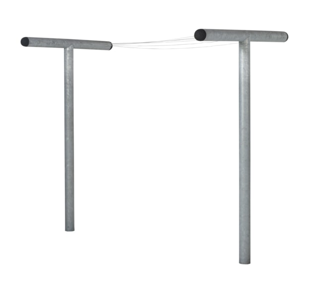 Plus PIPE Tørrestativ model 1 - T 18423-1 Ø 100 mm galv. inkl. 32 meter wire