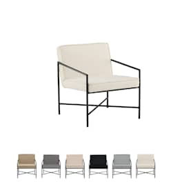 Venture Design Rakel lænestol i sort/beige teddystof