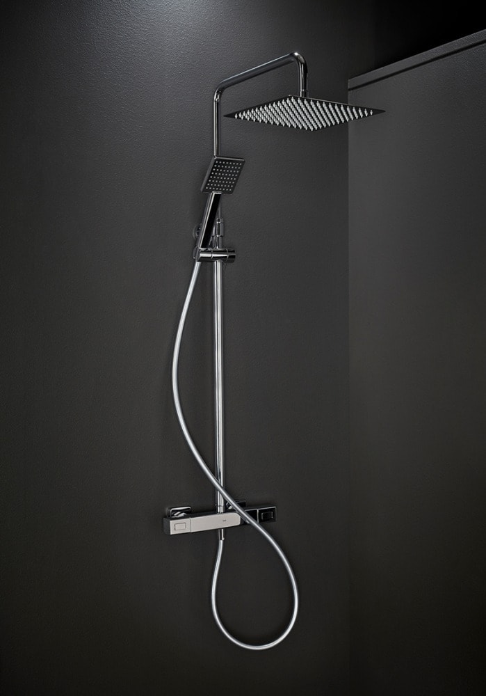 Hafa Mix Slim Square komplet brusesystem i sort